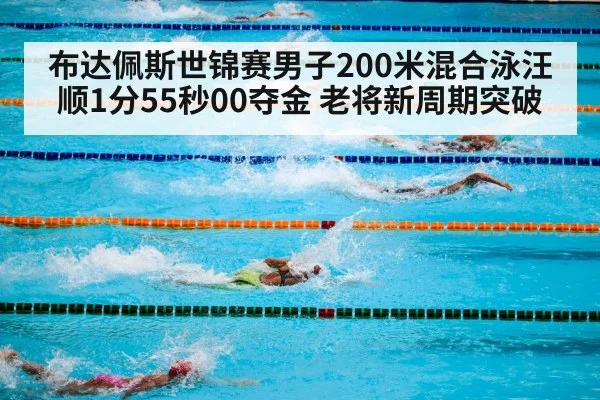 布达佩斯世锦赛男子200米混合泳汪顺1分55秒00夺金 老将新周期突破